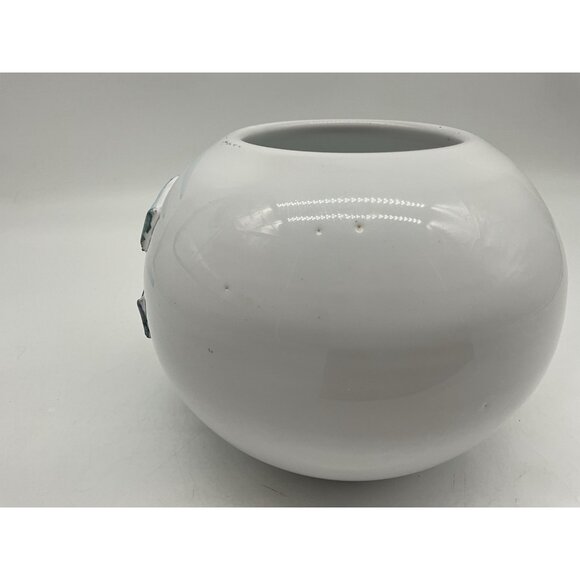 Italian Round Pottery Fish Bowl Vase 3D Fish Hand Crafted Hand Vintage Collectib - Picture 7 of 15